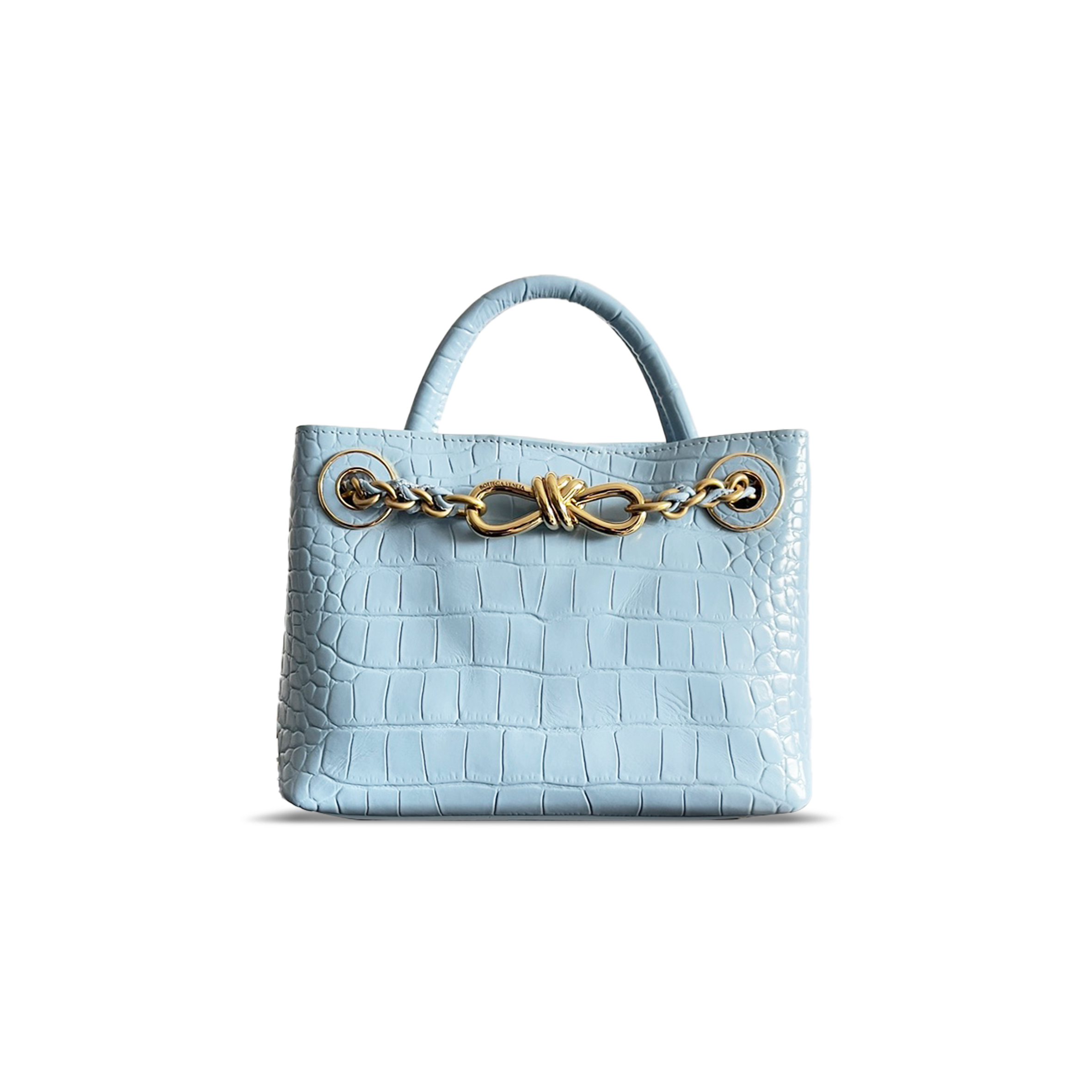 BOTTEGA VENETA CROCODILE SKIN ANDIAMO 773733 (22*15.5*9cm)
